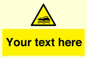 Custom Warning motorised watercraft